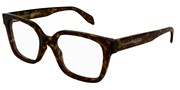 Seleccione el menú "COMPRAR" si desea comprar unas gafas de Alexander McQueen o seleccione la herramienta "ZOOM" si desea ampliar la foto AM0358O-002.